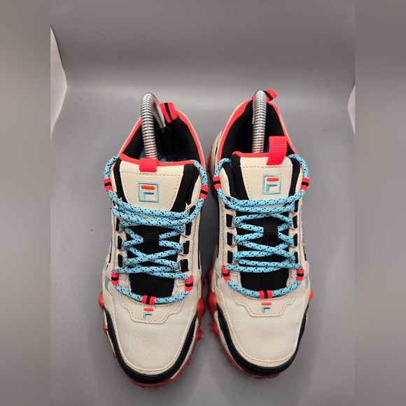 Fila Trail Running Sneakers Women’s Size 7 White Black Red Blue Outdoor Shoes - Picture 3 of 9